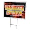 Signmission Barbecue Chicken Yard Sign & Stake outdoor plastic coroplast window, C-2436 Barbecue Chicken C-2436 Barbecue Chicken - alternate 1